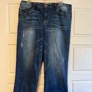 Democracy crop jeans, size 14.